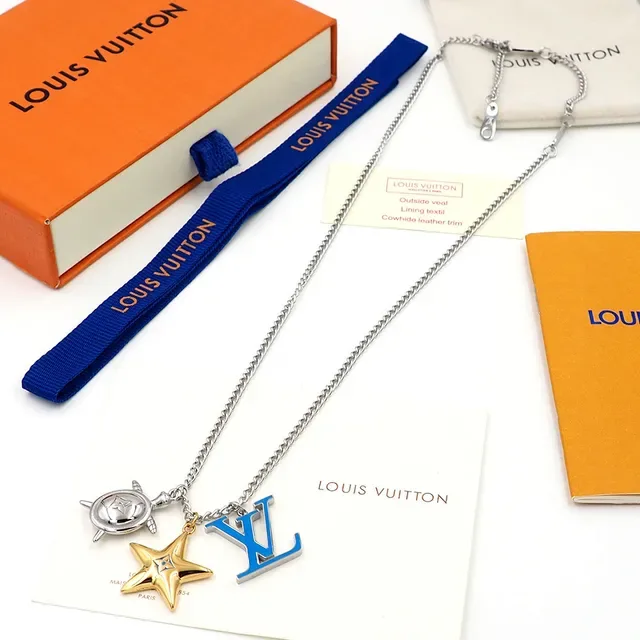 Louis Vuitton LV Aquatics Multi-Charm Enamel Pendant Necklace 4