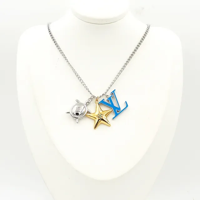 Louis Vuitton LV Aquatics Multi-Charm Enamel Pendant Necklace 5