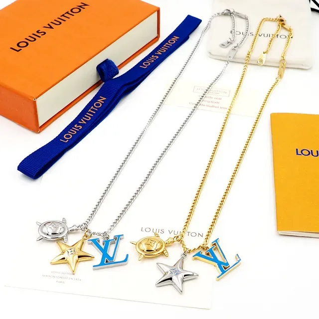 Louis Vuitton LV Aquatics Multi-Charm Enamel Pendant Necklace 6