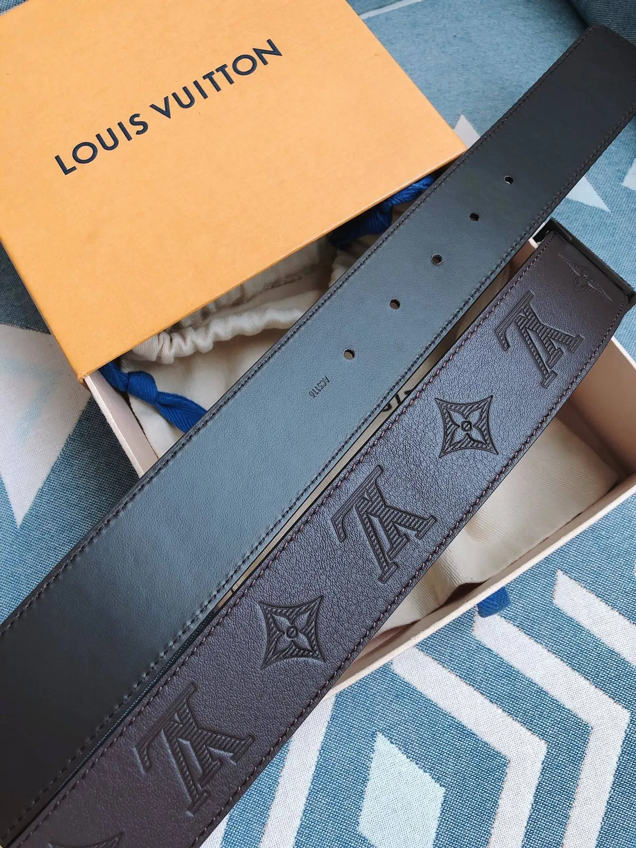 Louis Vuitton LV Initiales Brown Leather Belt 3