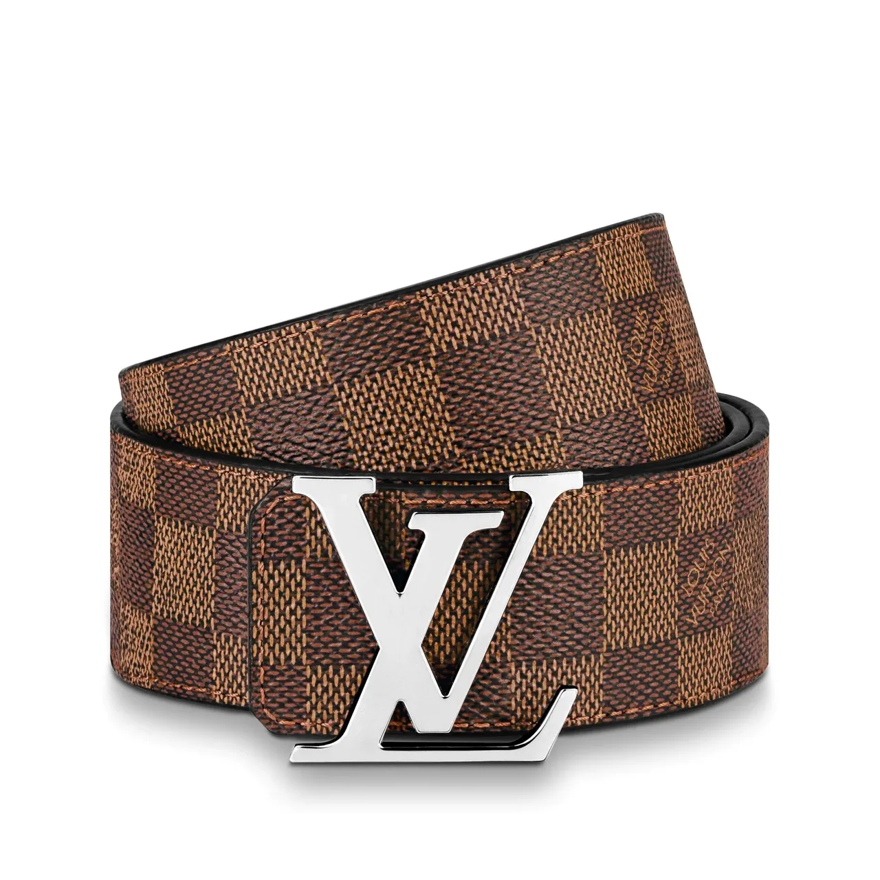 Louis Vuitton LV Initiales Damier Ebène Leather Belt 3