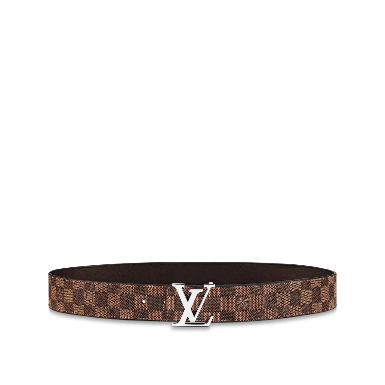 Louis Vuitton LV Initiales Damier Ebène Leather Belt 5
