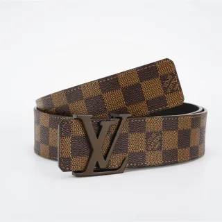 Louis Vuitton LV Initiales Damier Ebène Reversible Leather Belt