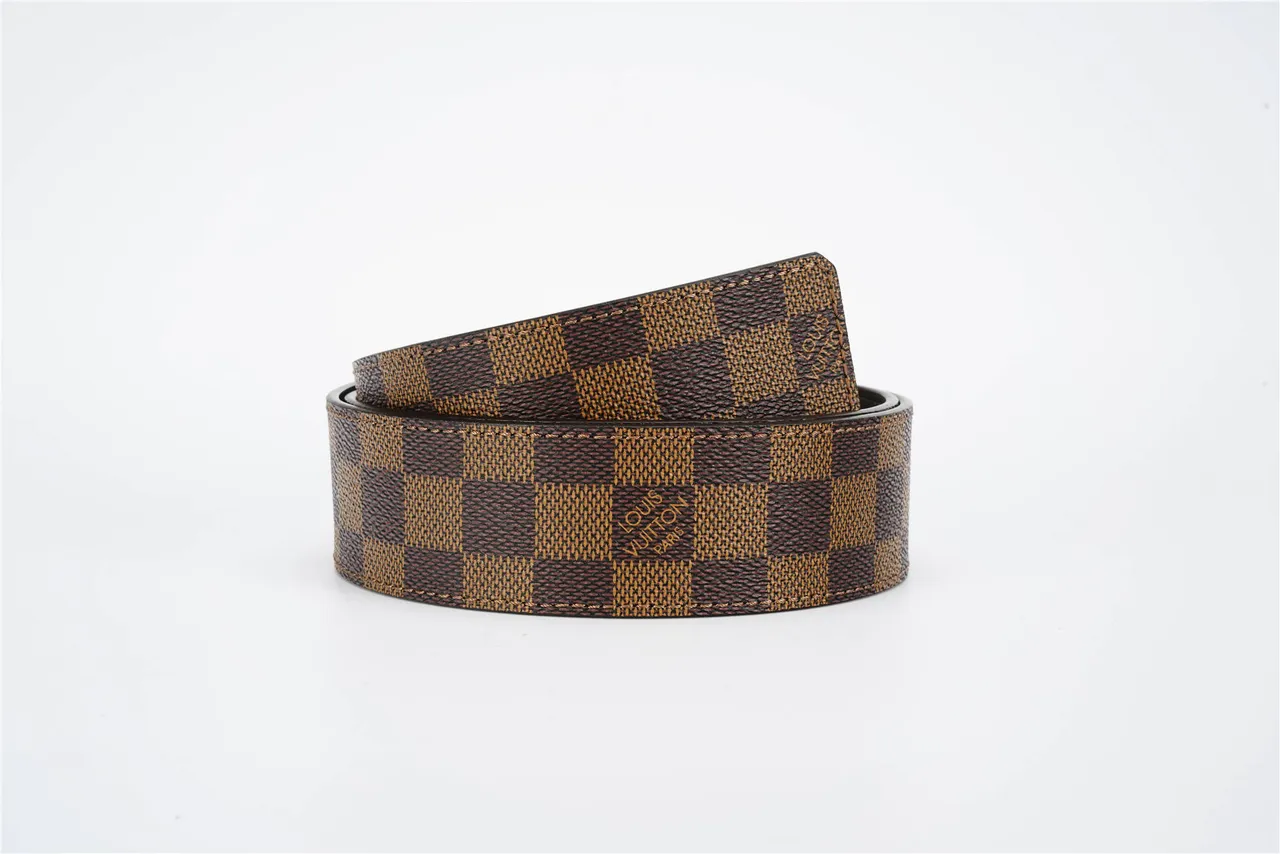 Louis Vuitton LV Initiales Damier Ebène Reversible Leather Belt 3