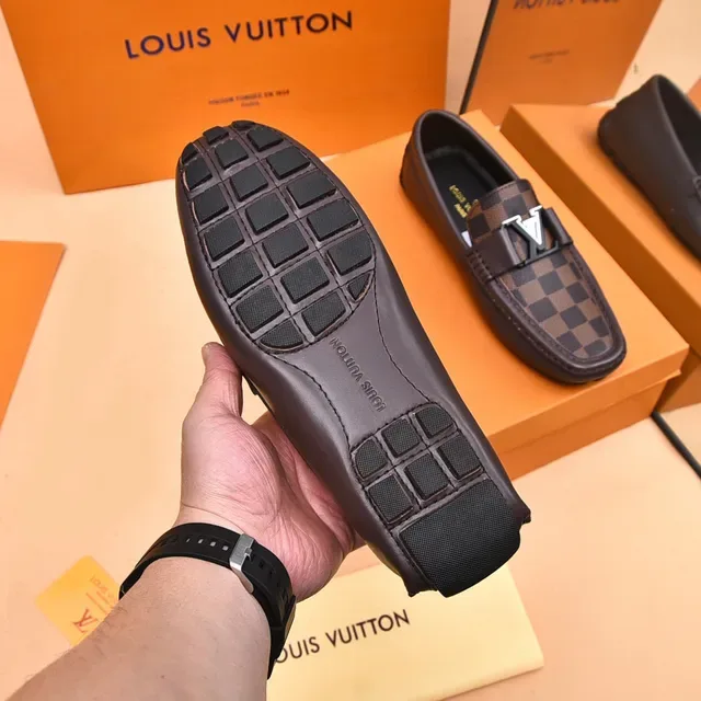 Louis Vuitton LV Loafer Brown Damier Ebène Canvas Loafers 4