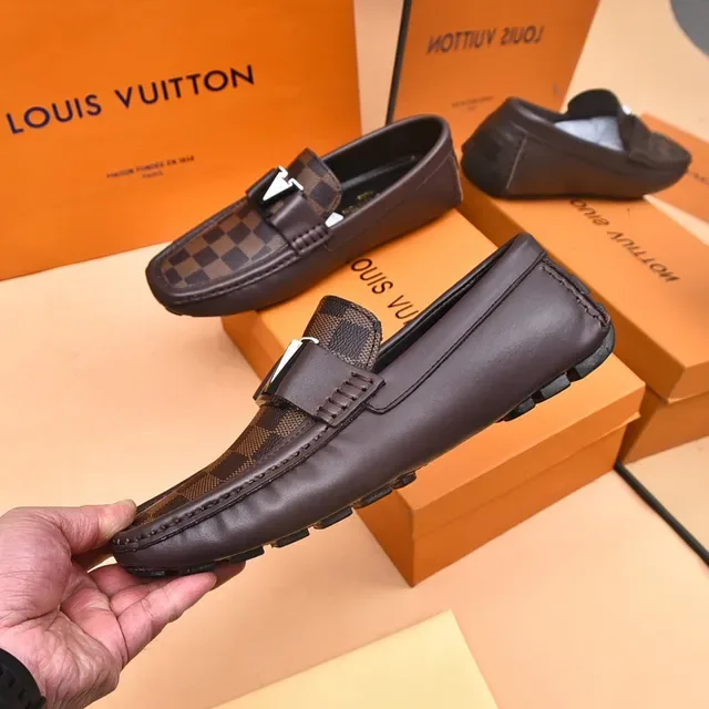 Louis Vuitton LV Loafer Brown Damier Ebène Canvas Loafers 7