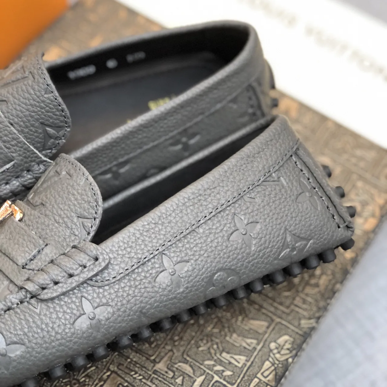 Louis Vuitton LV Loafer Gray Monogram Leather Loafers 4