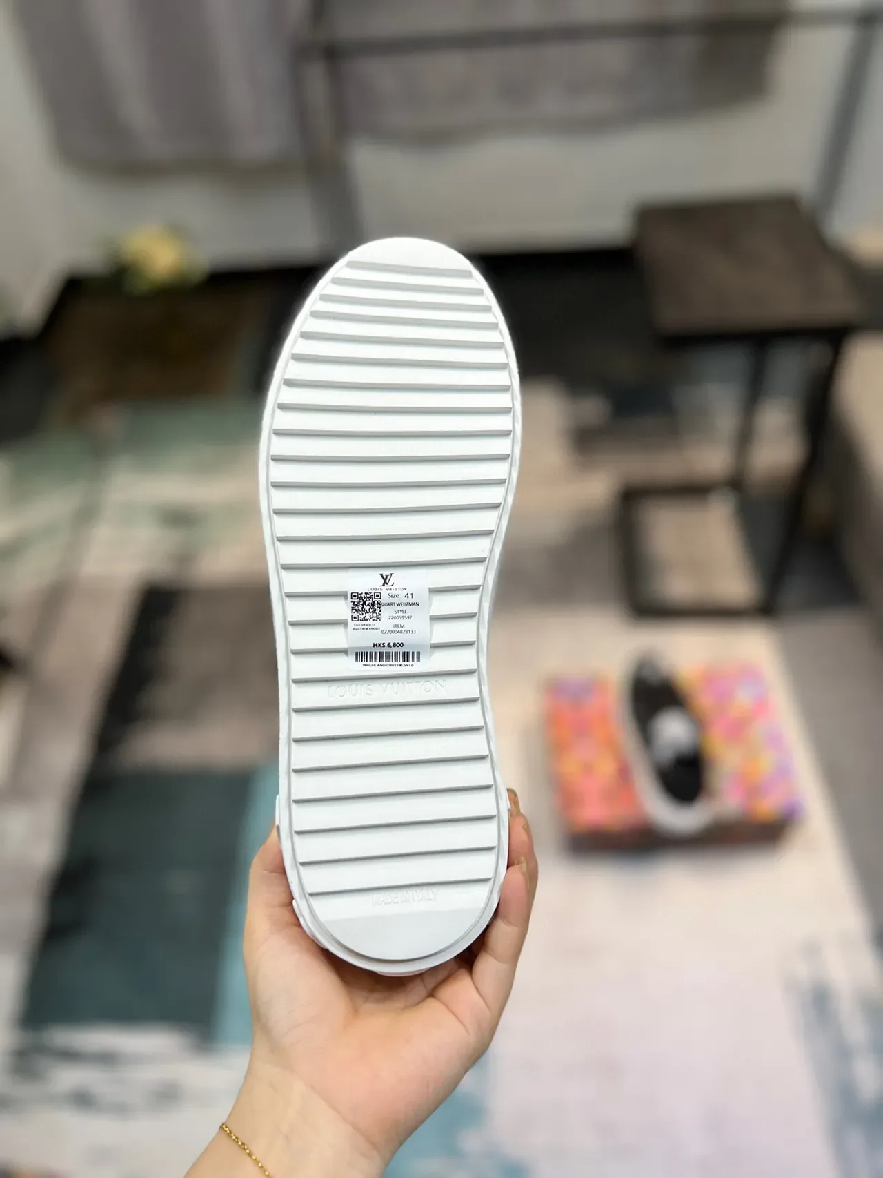 Louis Vuitton LV Trainer Preto Branco Monogram-Printed Malha E Couro Superior Solado Plataforma Tênis Lifestyle 9