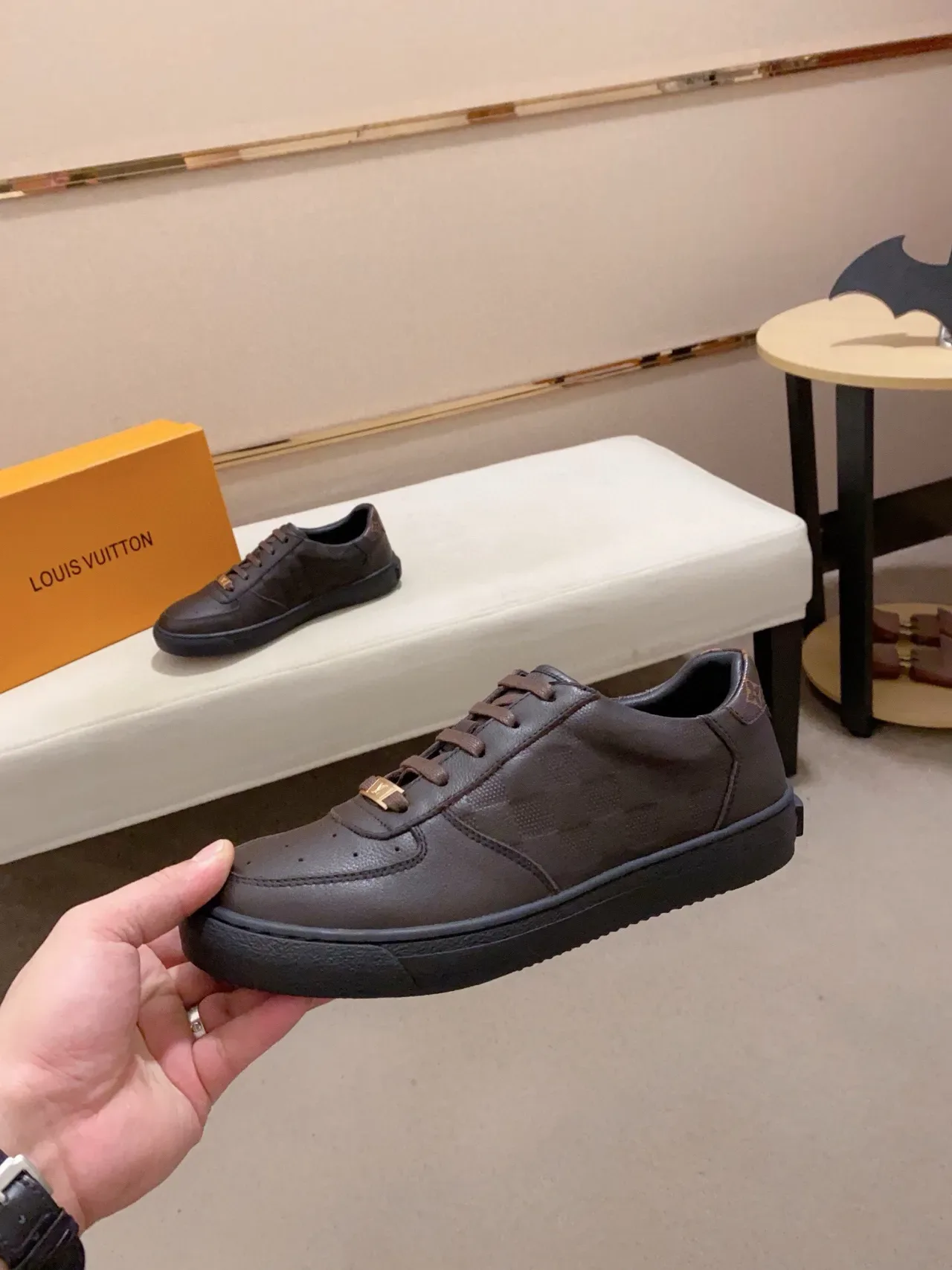 Louis Vuitton LV Trainer Dark Brown Monogram Lifestyle Sneakers 3