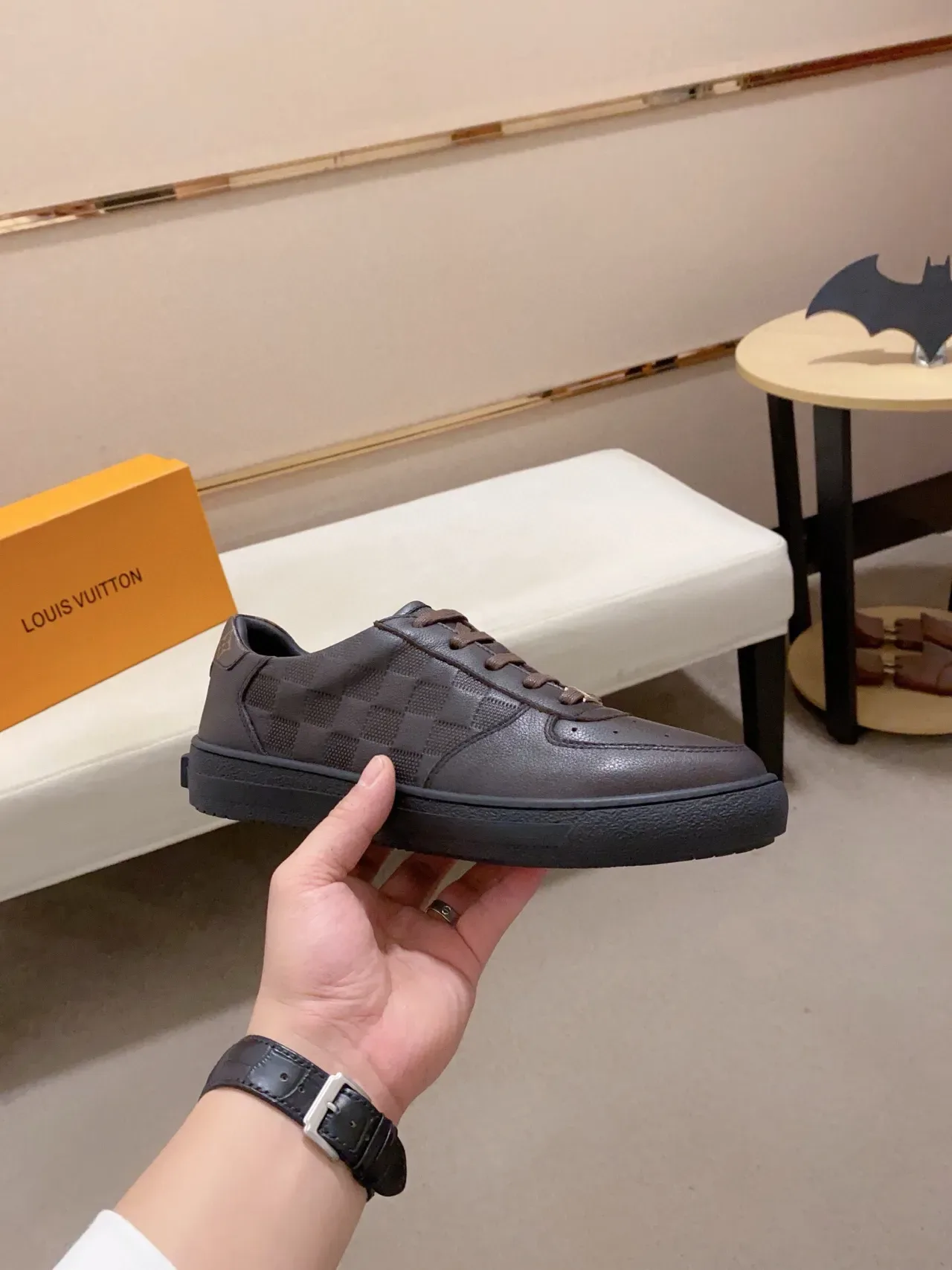 Louis Vuitton LV Trainer Dark Brown Monogram Lifestyle Sneakers 4