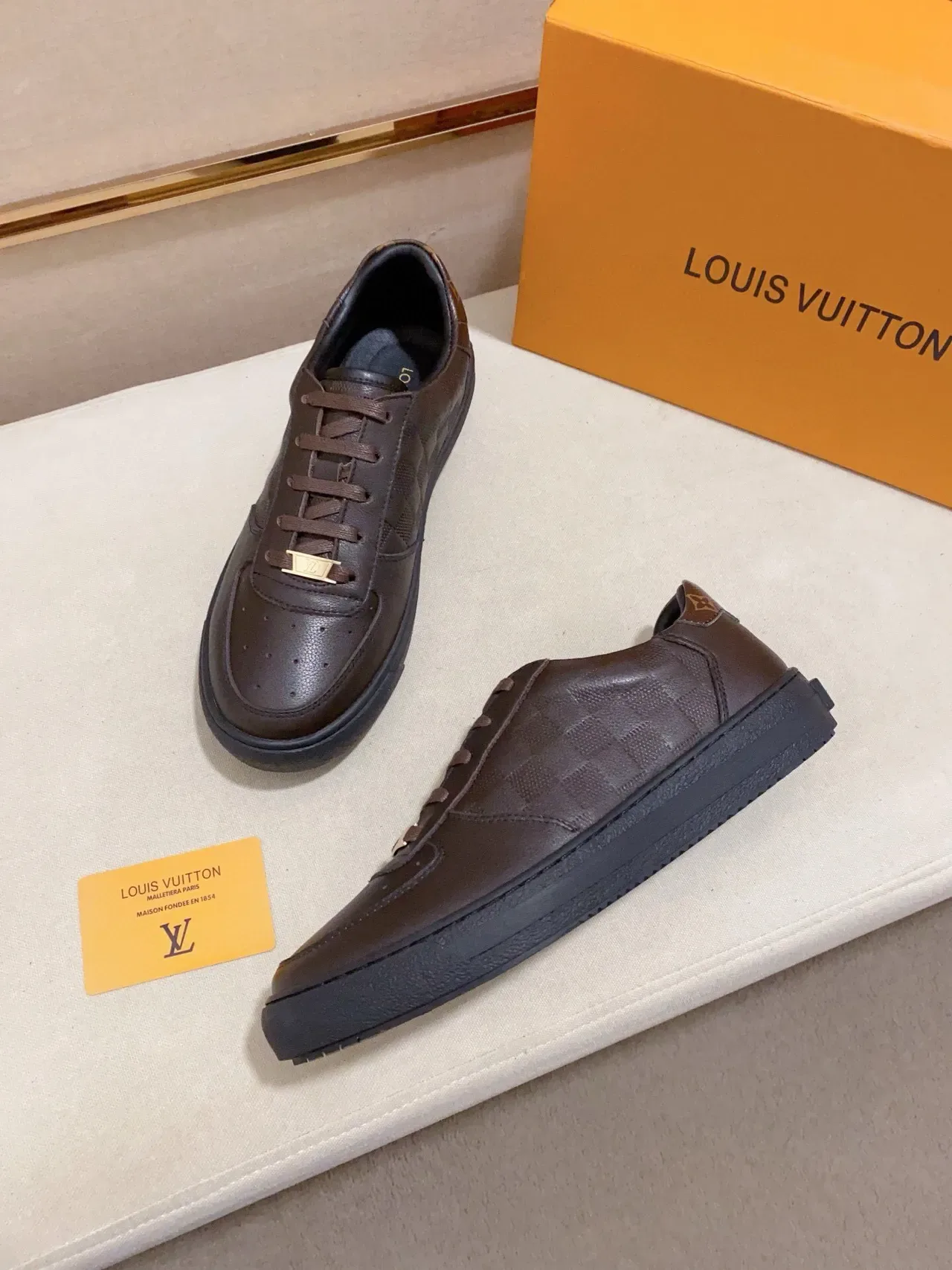 Louis Vuitton LV Trainer Dark Brown Monogram Lifestyle Sneakers 7