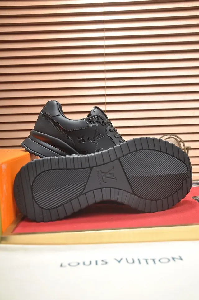 Louis Vuitton LV Trainer Monogram-Embossed Black Lifestyle Sneakers 3