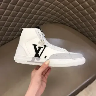 Louis Vuitton LV Trainer White Black High-Top Leather Lifestyle Sneakers