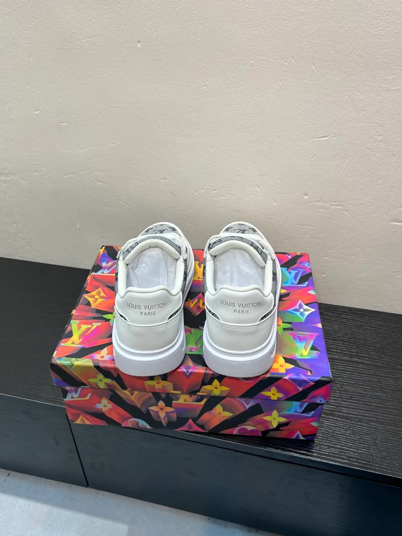 Louis Vuitton LV Trainer White Gray Low-Top Monogram Canvas Lifestyle Sneakers 5