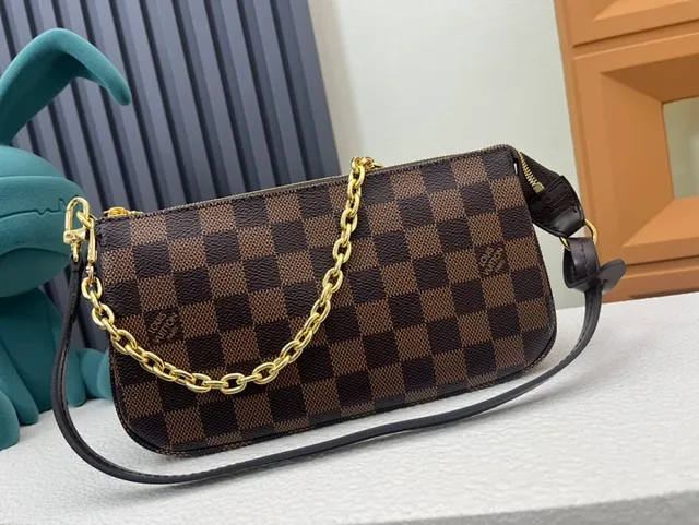 Louis Vuitton Mahjong Bag Damier Ebène Underarm Bag 2