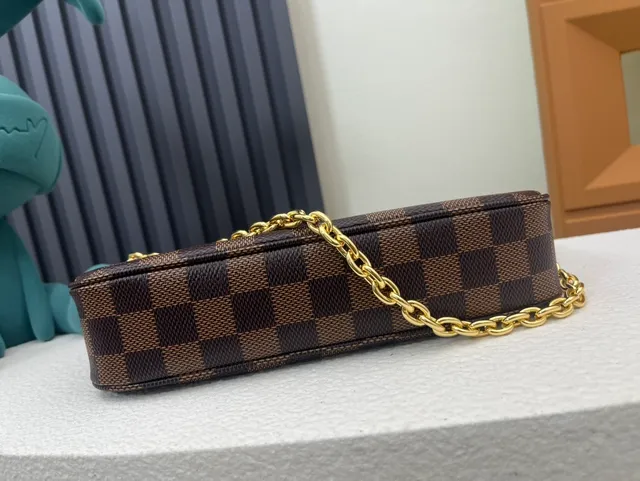 Louis Vuitton Mahjong Bag Damier Ebène Underarm Bag 3