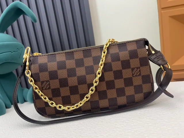 Louis Vuitton Mahjong Bag Damier Ebène Underarm Bag 4
