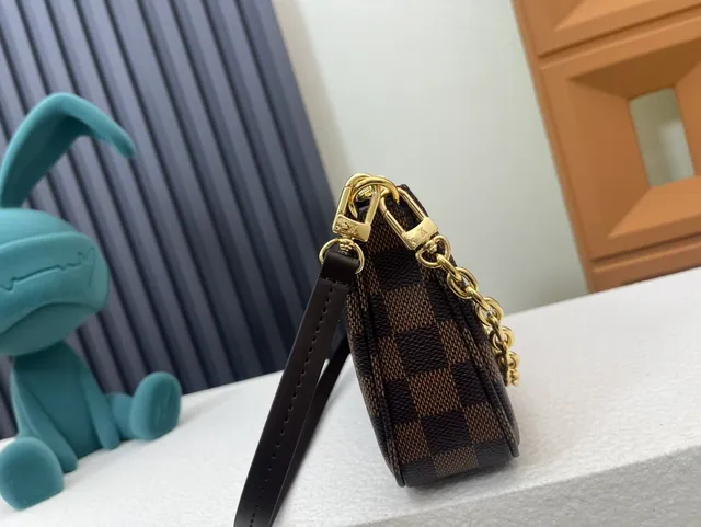 Louis Vuitton Mahjong Bag Damier Ebène Underarm Bag 5