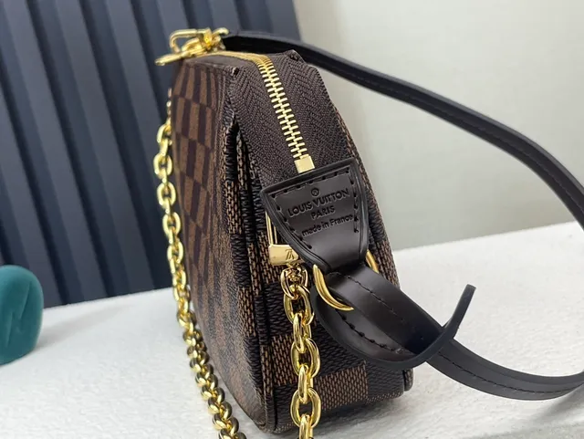 Louis Vuitton Mahjong Bag Damier Ebène Underarm Bag 6