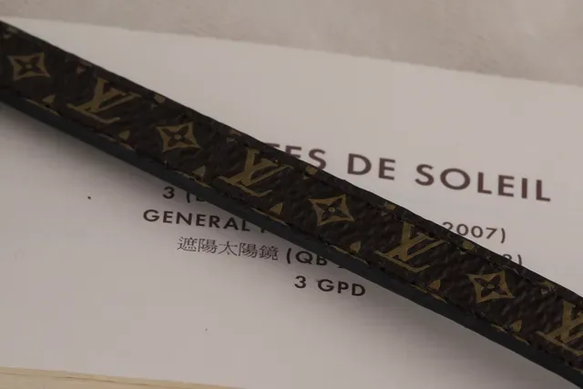 Louis Vuitton Monogram Canvas and Leather Buckle Bracelet 2