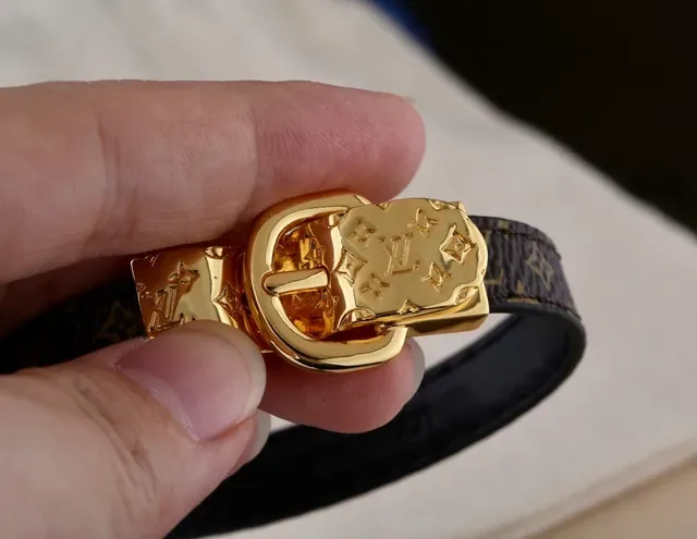 Louis Vuitton Monogram Canvas and Leather Buckle Bracelet 6