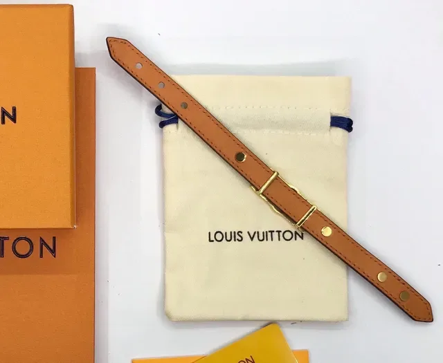 Louis Vuitton Monogram Canvas Circle Buckle Brown Gold Leather Belt 2