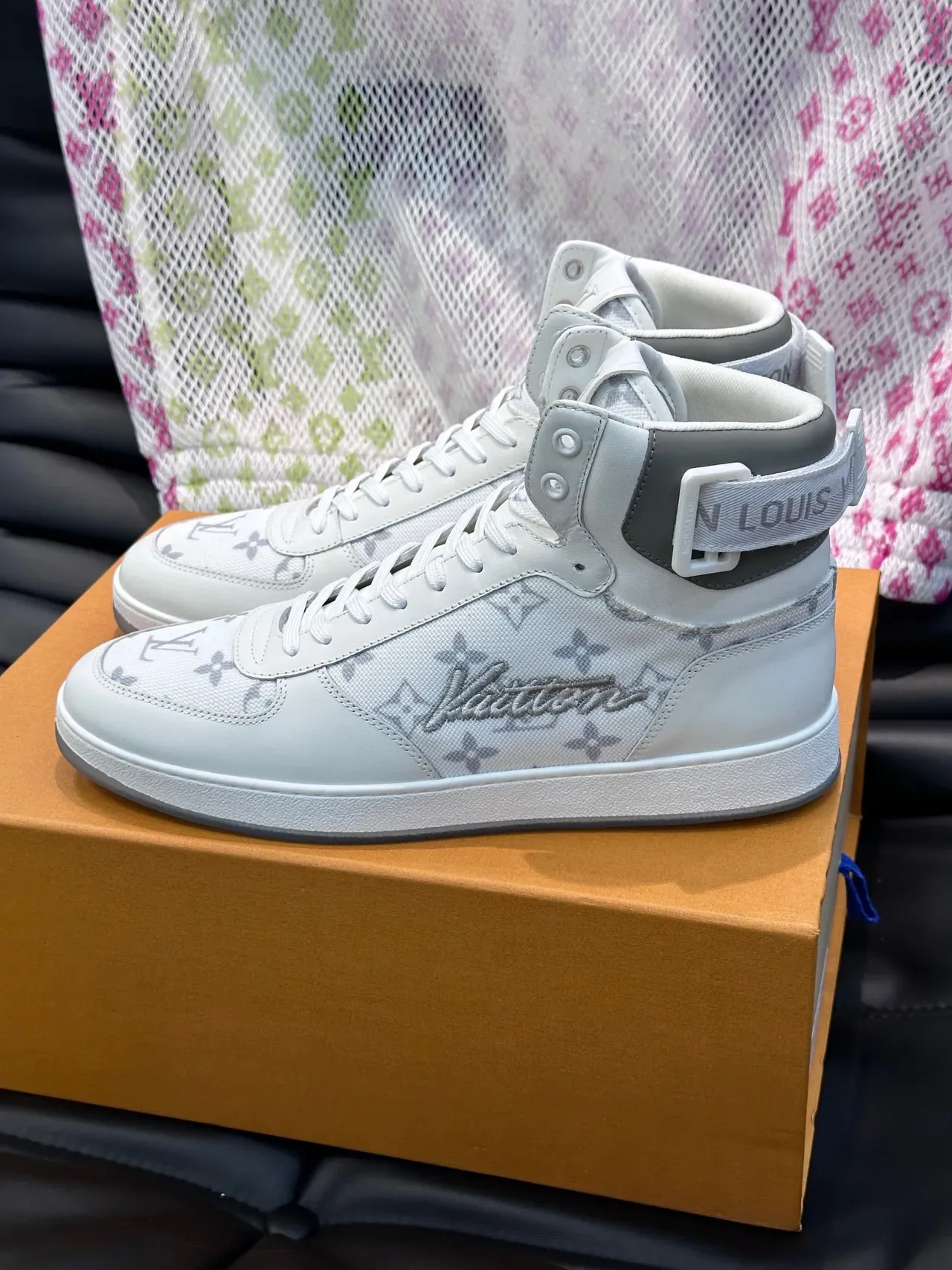 Louis Vuitton Monogram Canvas High-Top Lifestyle Sneakers 9