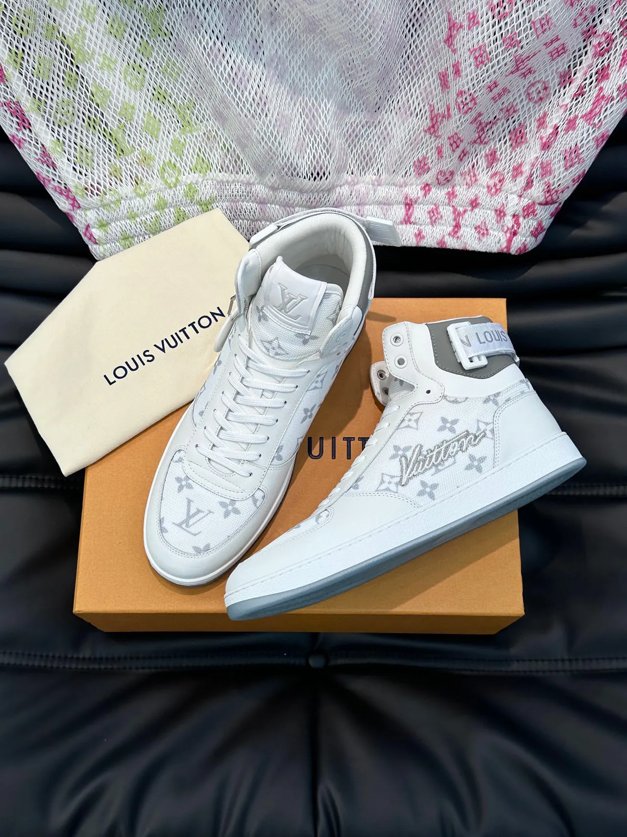 Louis Vuitton Monogram Canvas High-Top Lifestyle Sneakers 2