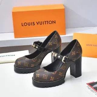 Louis Vuitton Monogram Canvas Patent Strap Mary Jane Shoes