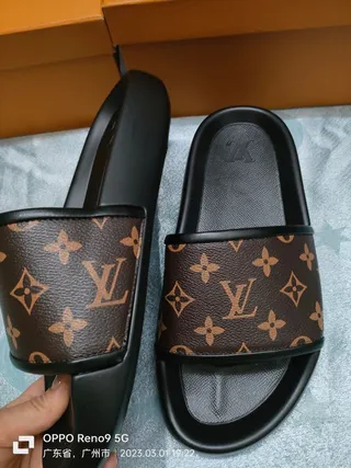 Louis Vuitton Monogram Canvas Slide Slippers 9