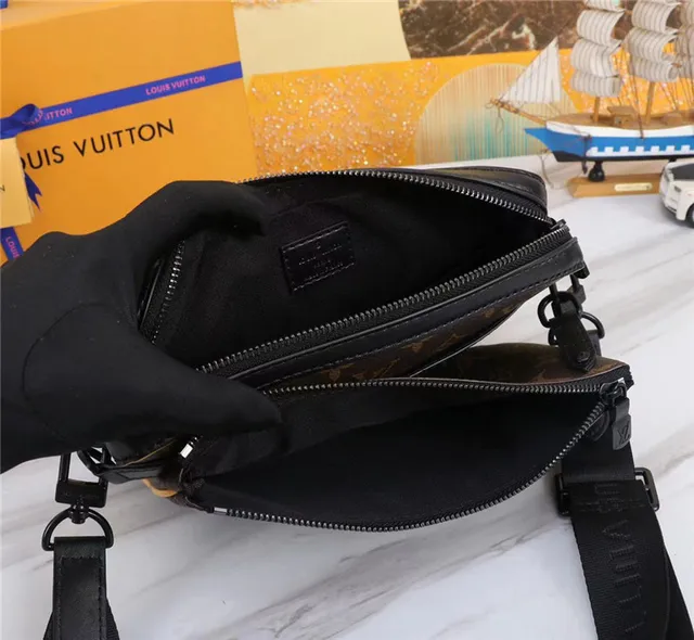Louis Vuitton Monogram Canvas Yellow Trim Messenger Bag 2