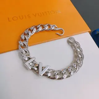 Louis Vuitton Monogram Chain Silver Bracelet