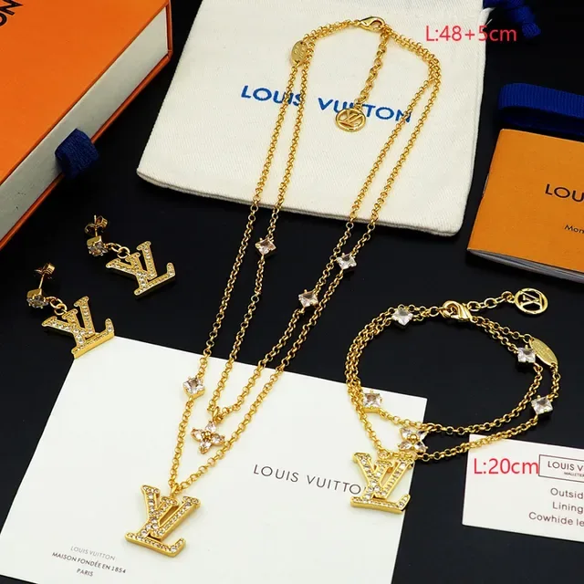 Louis Vuitton Monogram Crystal Pendant Earrings 5