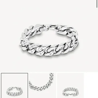 سوار لويس فيتون Monogram Curb-Link فضي