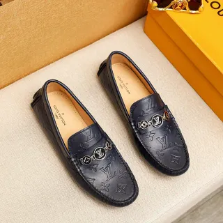 Louis Vuitton 印花压花皮革乐福鞋