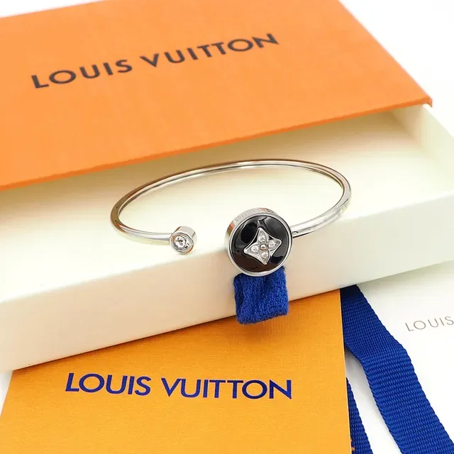 Louis Vuitton Monogram Enamel Disc Bangle Bracelets 4