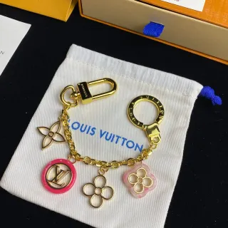 Louis Vuitton Monogram Flower Multi-Charm Gold-Tone Bracelet
