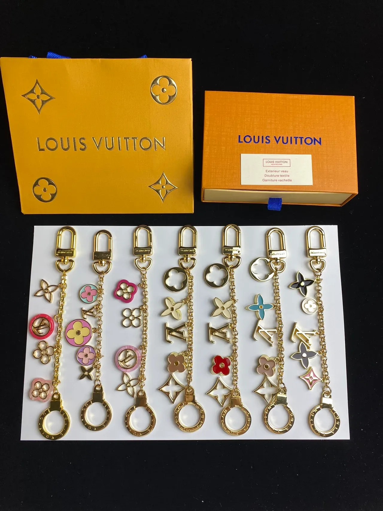 Louis Vuitton Monogram Flower Multi-Charm Gold-Tone Bracelet 4