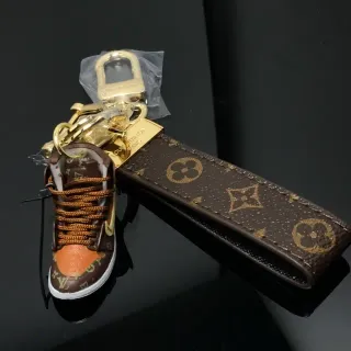 Louis Vuitton Monogram Mini Sneaker Keychain Strap Saddle Bag
