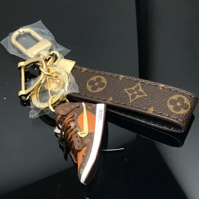Louis Vuitton Monogram Mini Sneaker Keychain Strap Saddle Bag 3