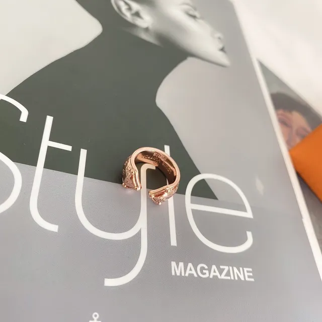 Louis Vuitton Monogram Ring Gold Open-Adjustable Ring 3