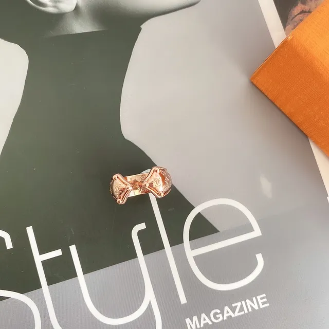 Louis Vuitton Monogram Ring Gold Open-Adjustable Ring 5