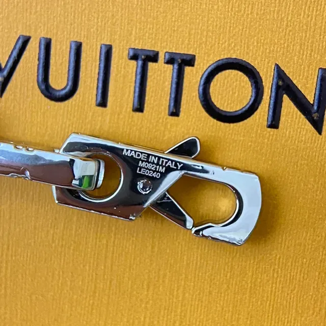 Louis Vuitton Monogram Two-Tone Gold and Silver Curb-Link Bracelet 4
