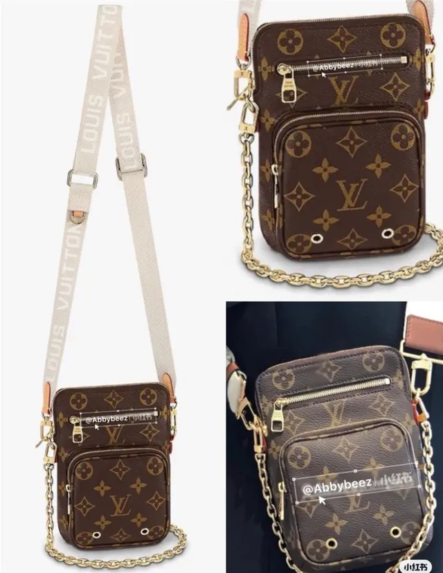 Louis Vuitton Multi Pochette Accessoires Brown Gold Monogram Canvas Chain Strap Messenger Bag 7