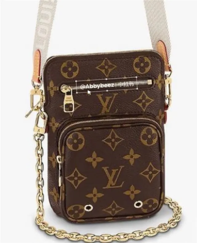 Louis Vuitton Multi Pochette Accessoires Brown Gold Monogram Canvas Chain Strap Messenger Bag 8
