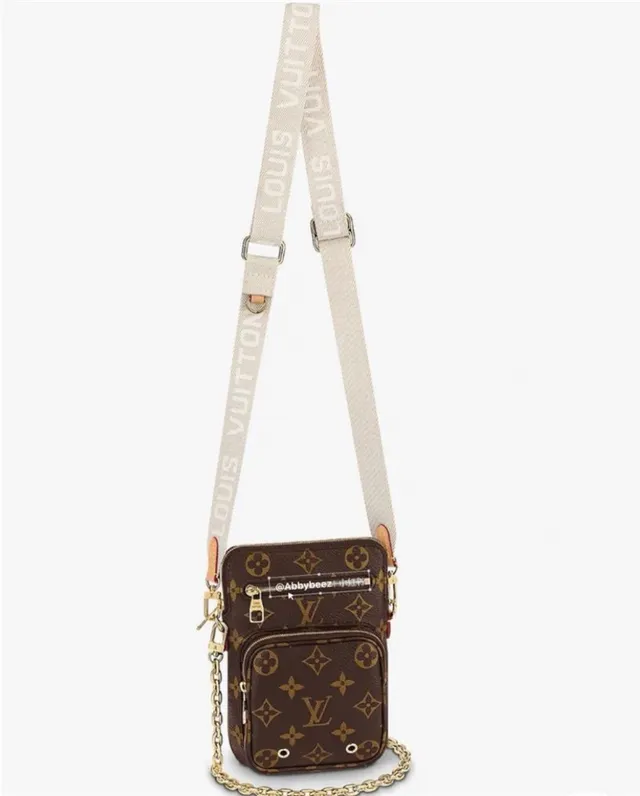 Louis Vuitton Multi Pochette Accessoires Brown Gold Monogram Canvas Chain Strap Messenger Bag 10