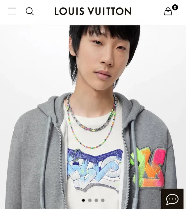 Louis Vuitton Multicolor Enamel Link Chain Necklace 4