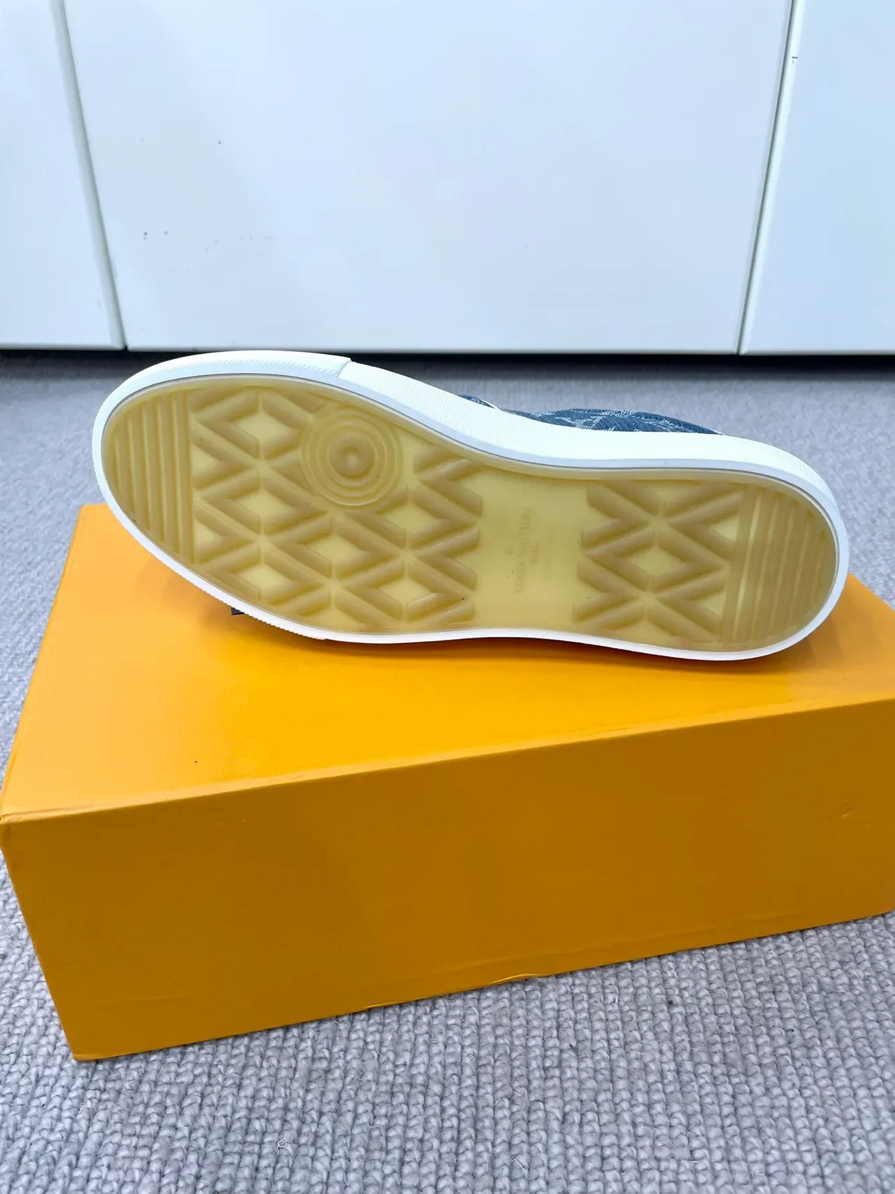 Louis Vuitton Navy White Slip-On Monogram Canvas Lifestyle Sneakers 2
