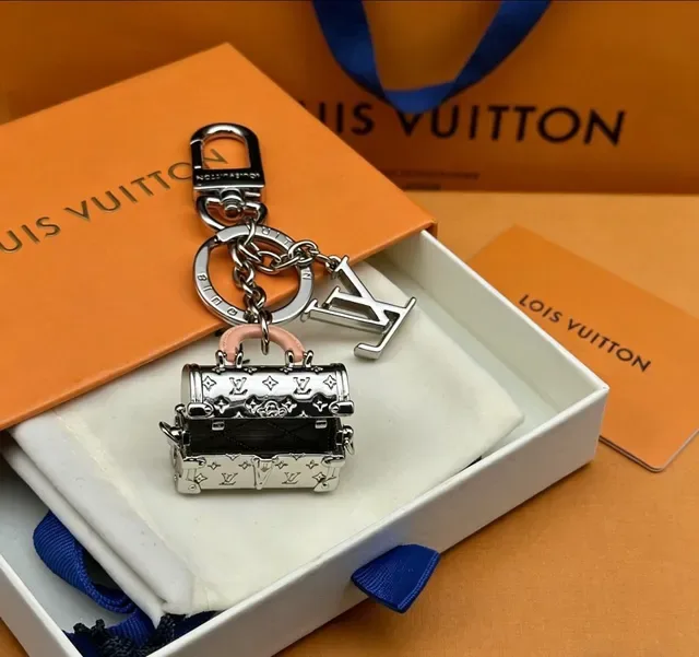 Louis Vuitton Petite Malle Black Silver Miniature Suitcase Monogrammed Metal Tote Bag 6