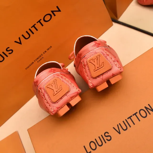 Louis Vuitton Pink Brown Monogrammed Leather Knotted Bow Detail Loafer 2
